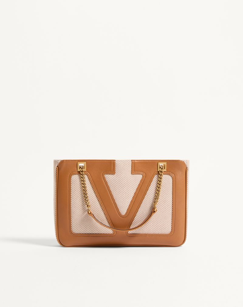 Valentino Garavani Viva Superstar Bolsa pequena de lona