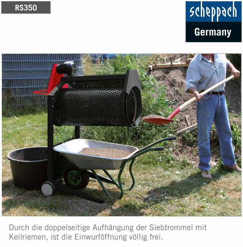Scheppach Garten-Rollsieb RS350
