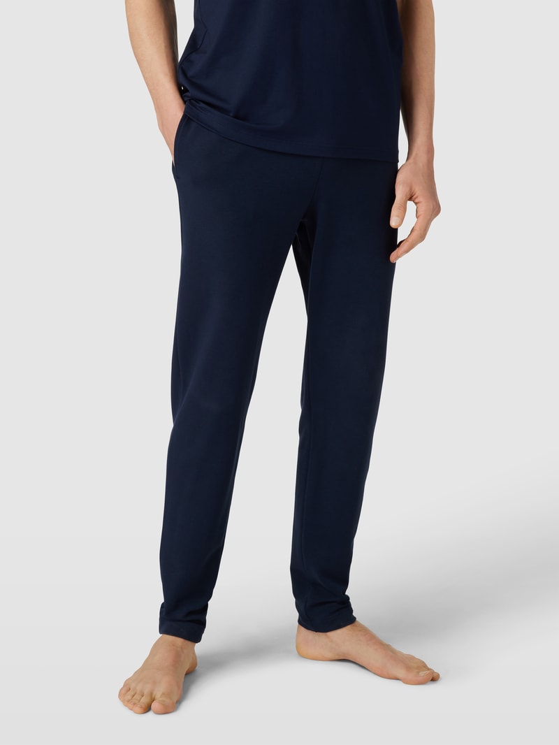 Pyjama-Hose mit elastischem Bund Modell 'ENJOY' in dunkelblau