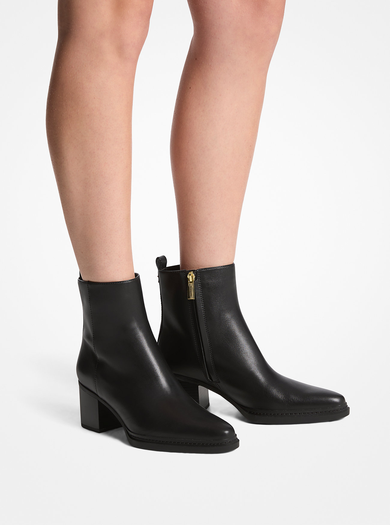 Lex Leather Boot - BLACK