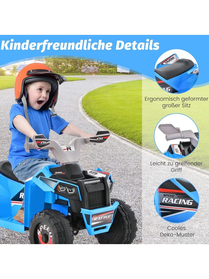 COSTWAY 6V Quad Elektro ab 3 Jahren in Blau günstig kaufen onesize