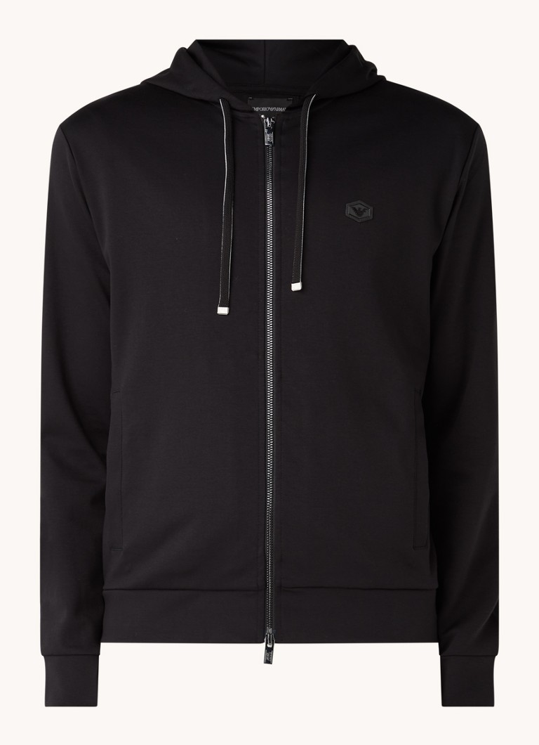 Emporio Armani Essential kapucnis pulóver oldalsó zsebekkel