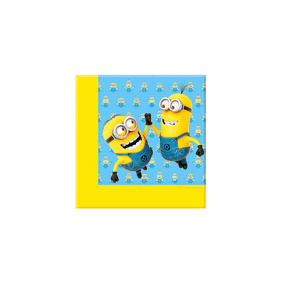 Servietten Minions, 33 x 33 cm, 2-lagig, 20 Stück