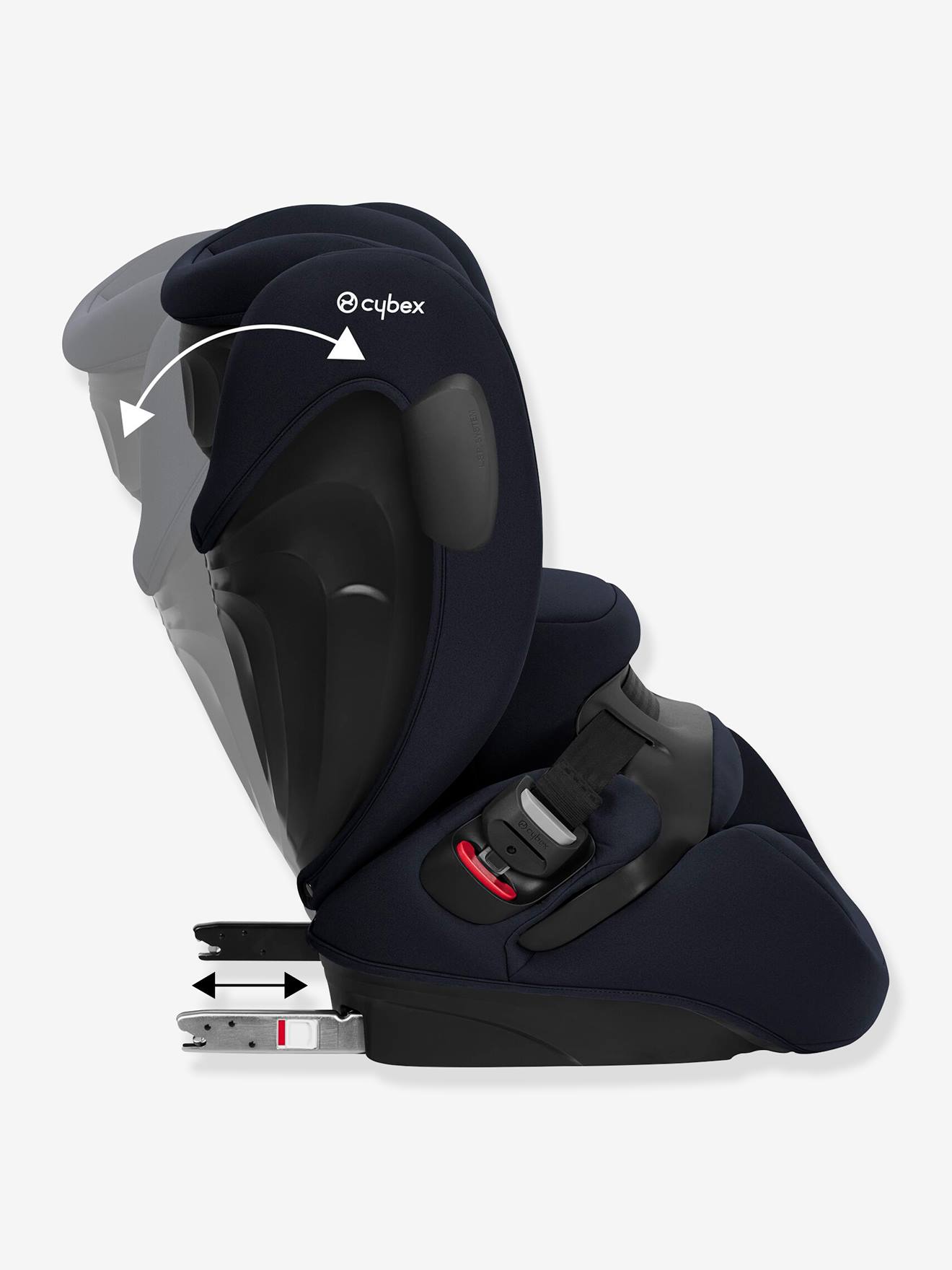 Cybex Mitwachsender Kindersitz Silver Pallas B3 i-Size CYBEX, 76-150 cm bzw. Gr. 1/2/3 - dunkel blau