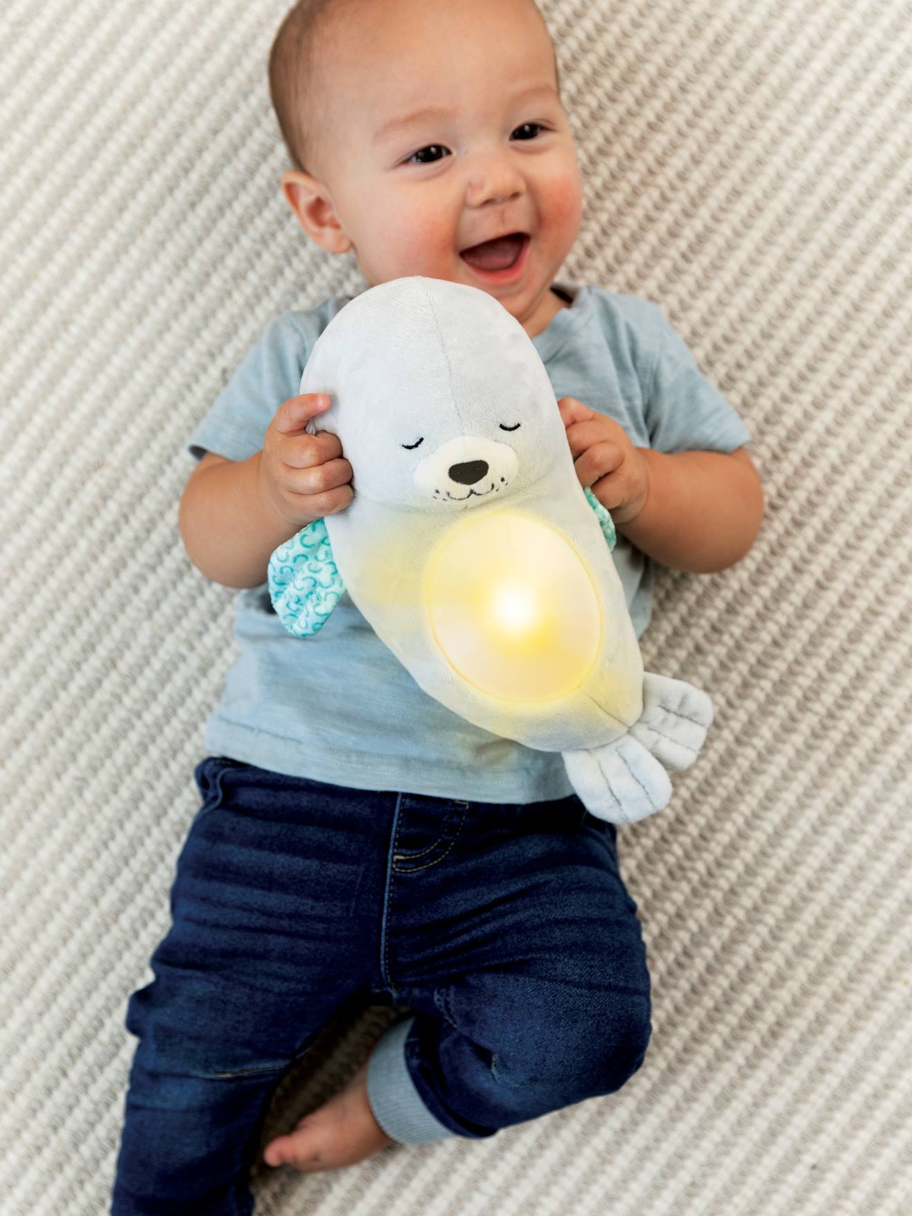 Veilleuse Bébé Otarie Douce Nuit 3 en 1