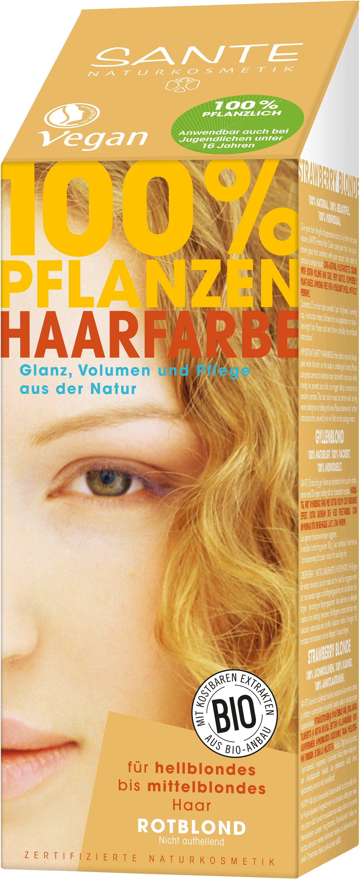 SANTE Haarfarbe Pflanzenhaarfarbe rotblond