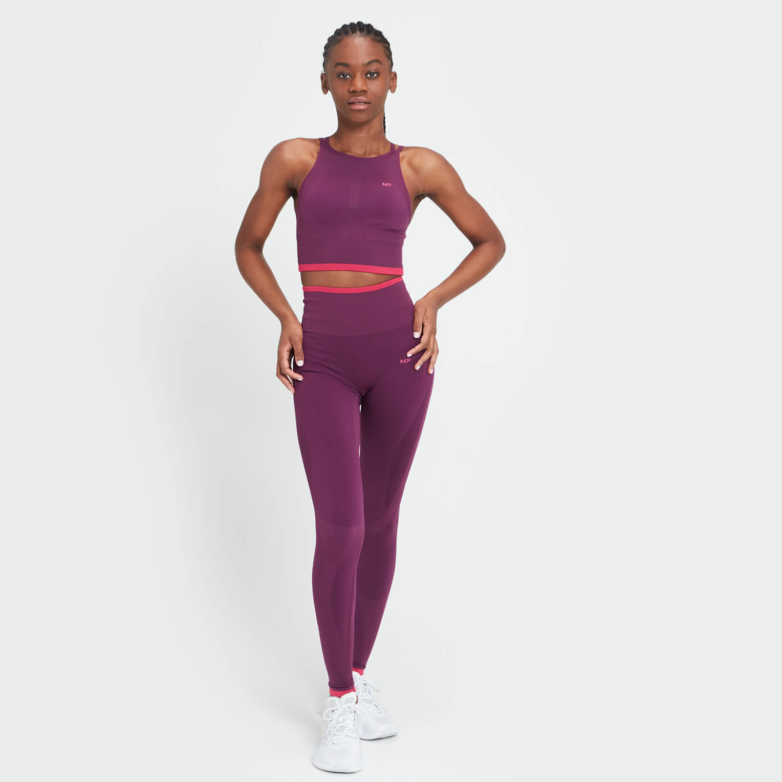 Brassière de sport sans coutures MP Adapt pour femmes – Violet foncé
