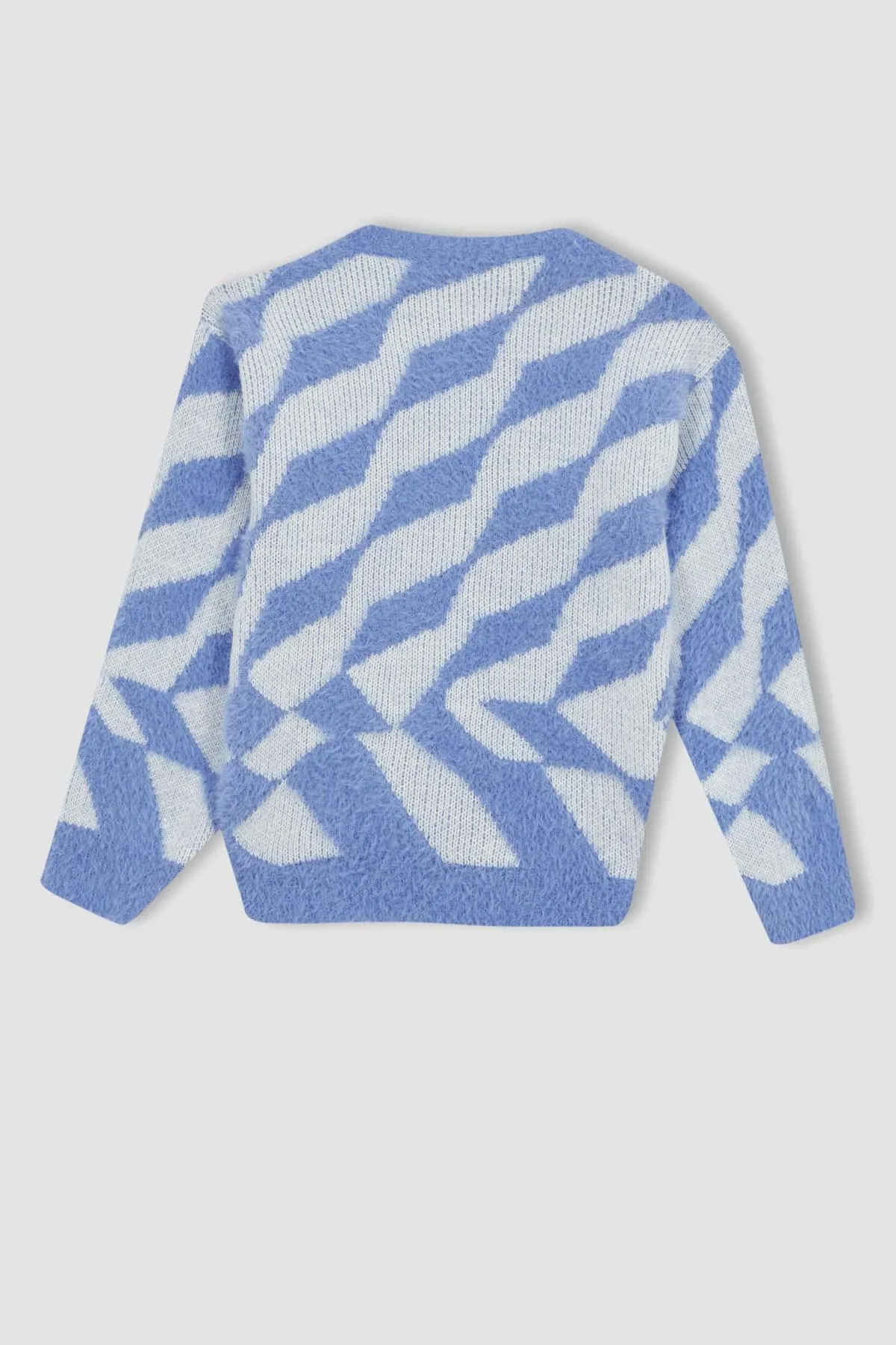 DeFacto  Strickpullover für Mädchen mit normaler Passform und Rundhalsausschnitt