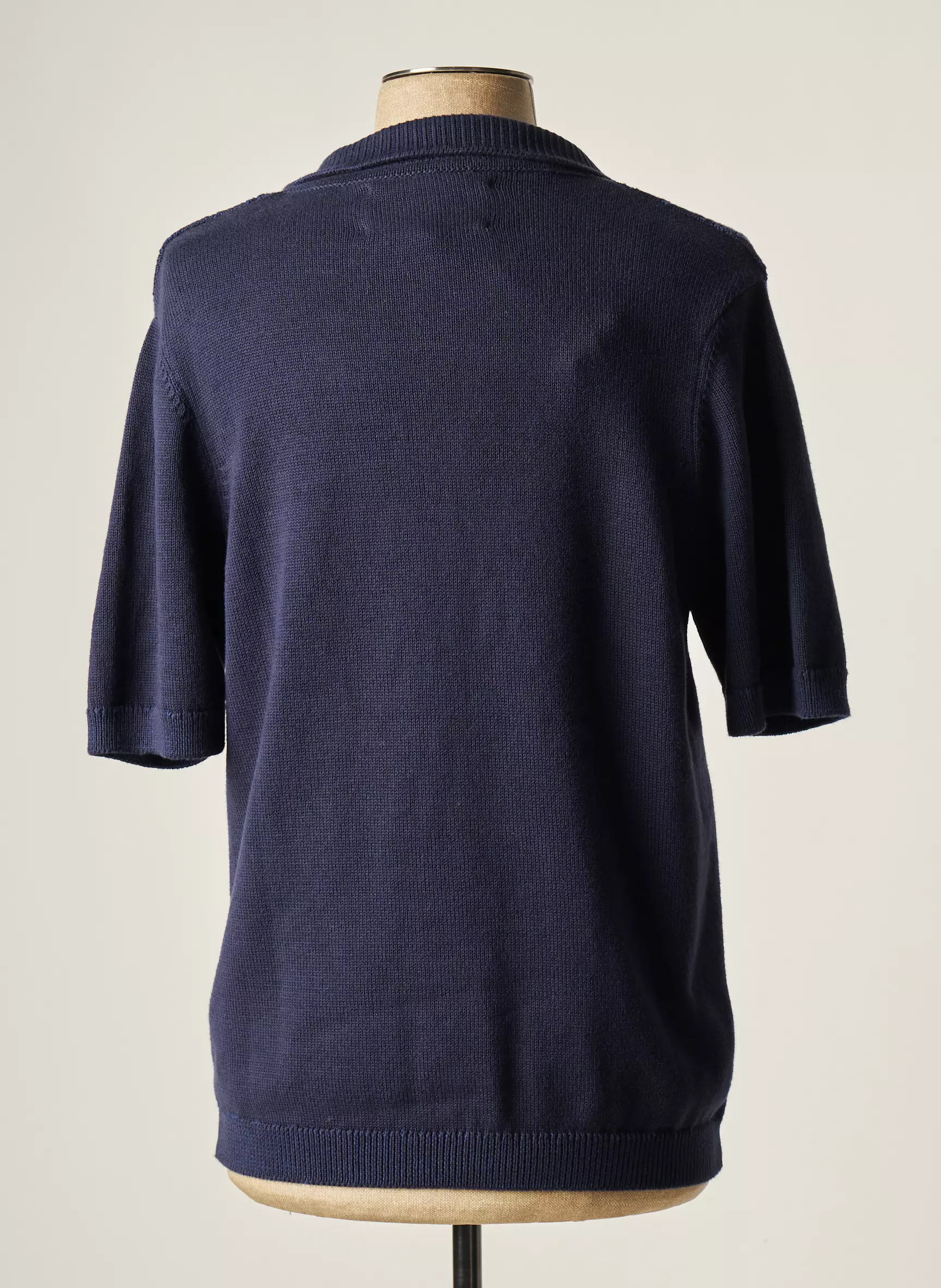 L Impeccable Marcel Gilets Manches Courtes Homme couleur bleu