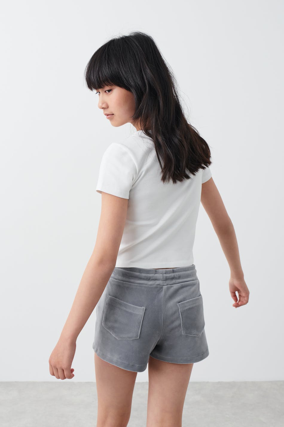 Y velour shorts