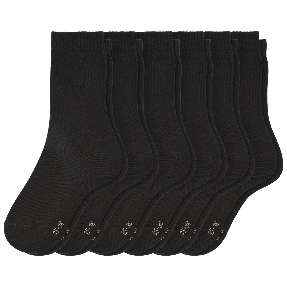 6 Paar Damen Socken unifarben