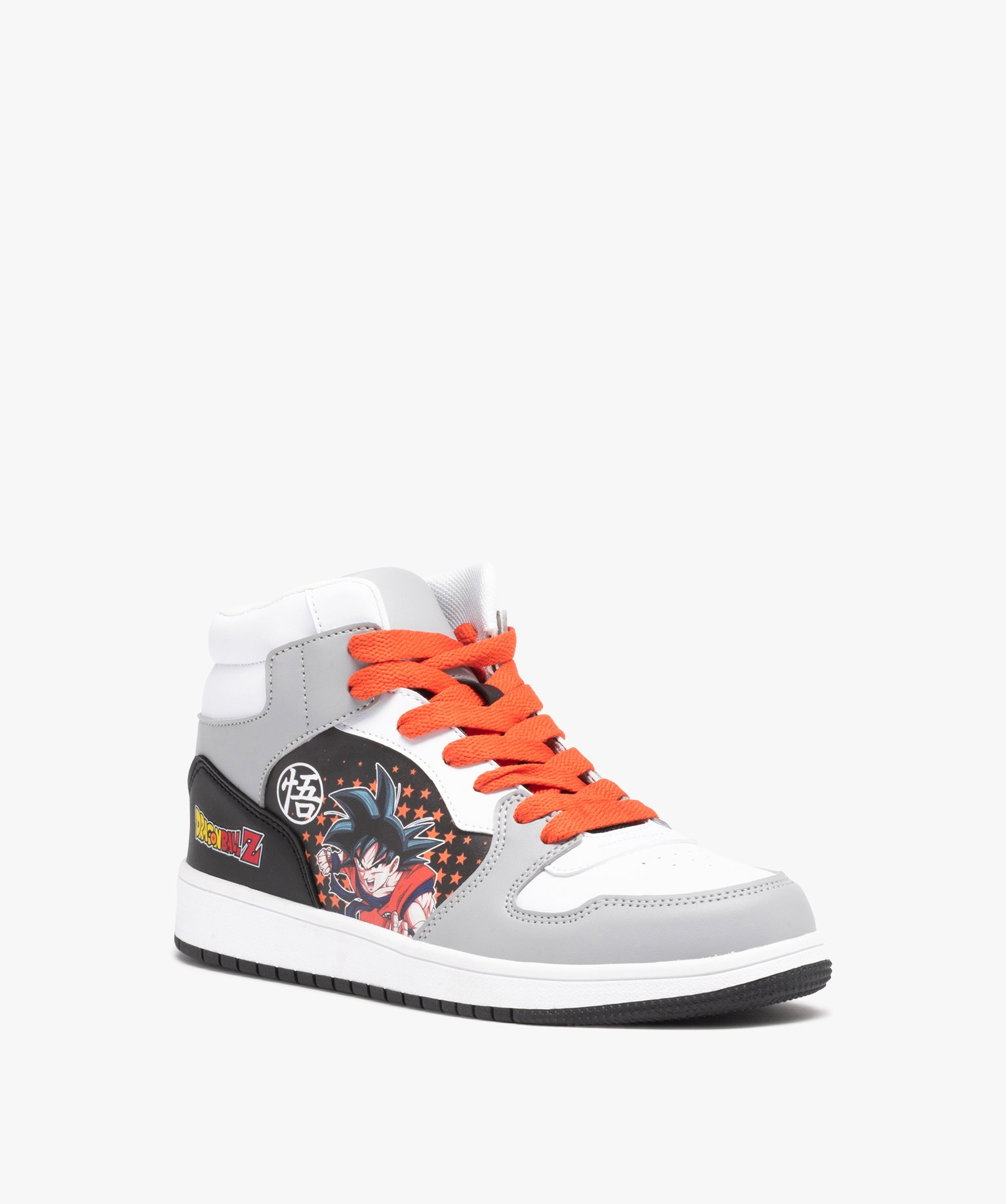 Baskets Garçon mid-cut à lacets et à zip - Dragon Ball Z gris | GEMO