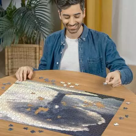 Puzzle 1000 Teile - Vulkan Ätna
