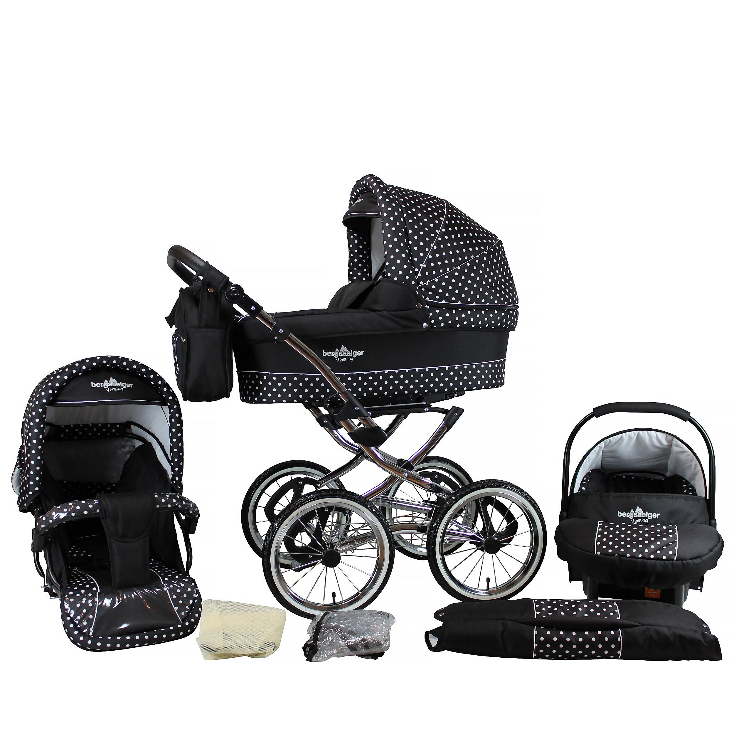 bergsteiger Kombi-Kinderwagen Venedig, (10-tlg)