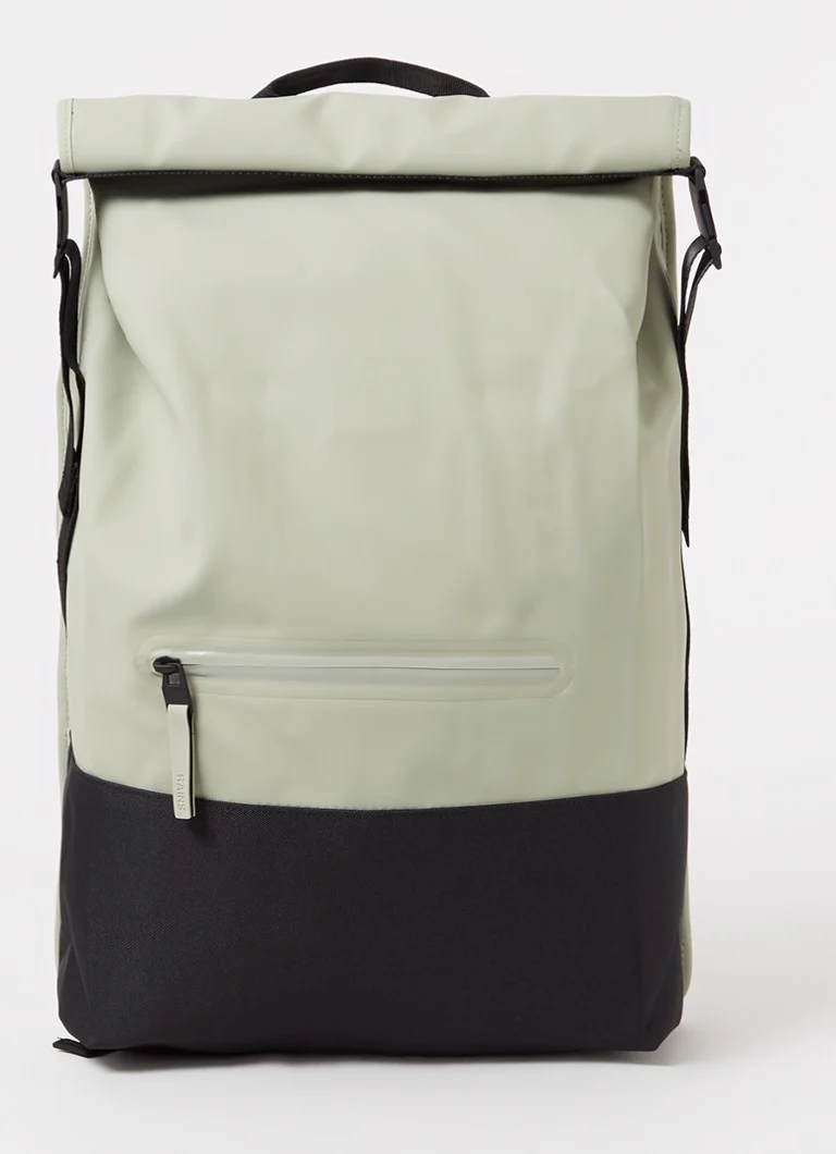 Rains Trail rolltop backpack with 17-inch laptop compartment and water-repellent coating