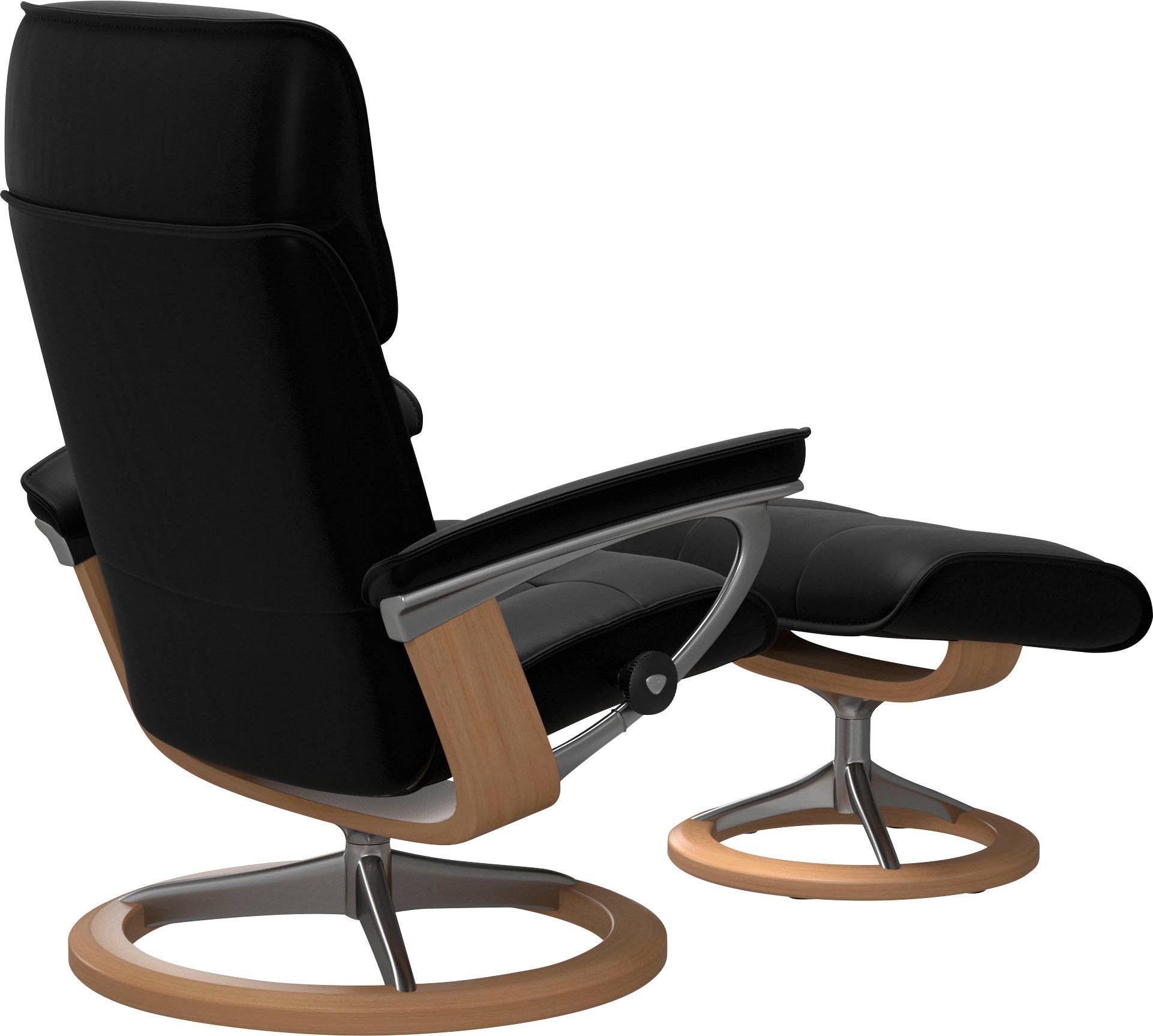 Stressless® Relaxsessel Admiral (Set, Relaxsessel inkl. Hocker), mit Signature Base, Größe M & L, Gestell Eiche