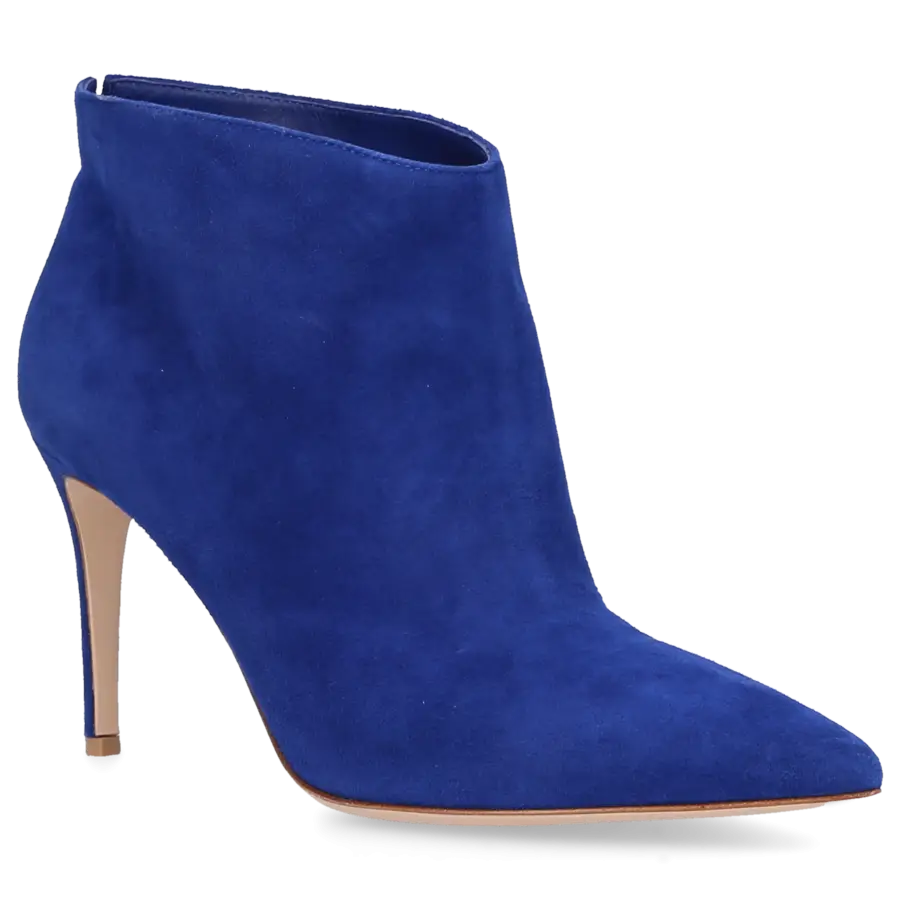 Gianvito Rossi - Klassische Stiefeletten G05865 Veloursleder - blau