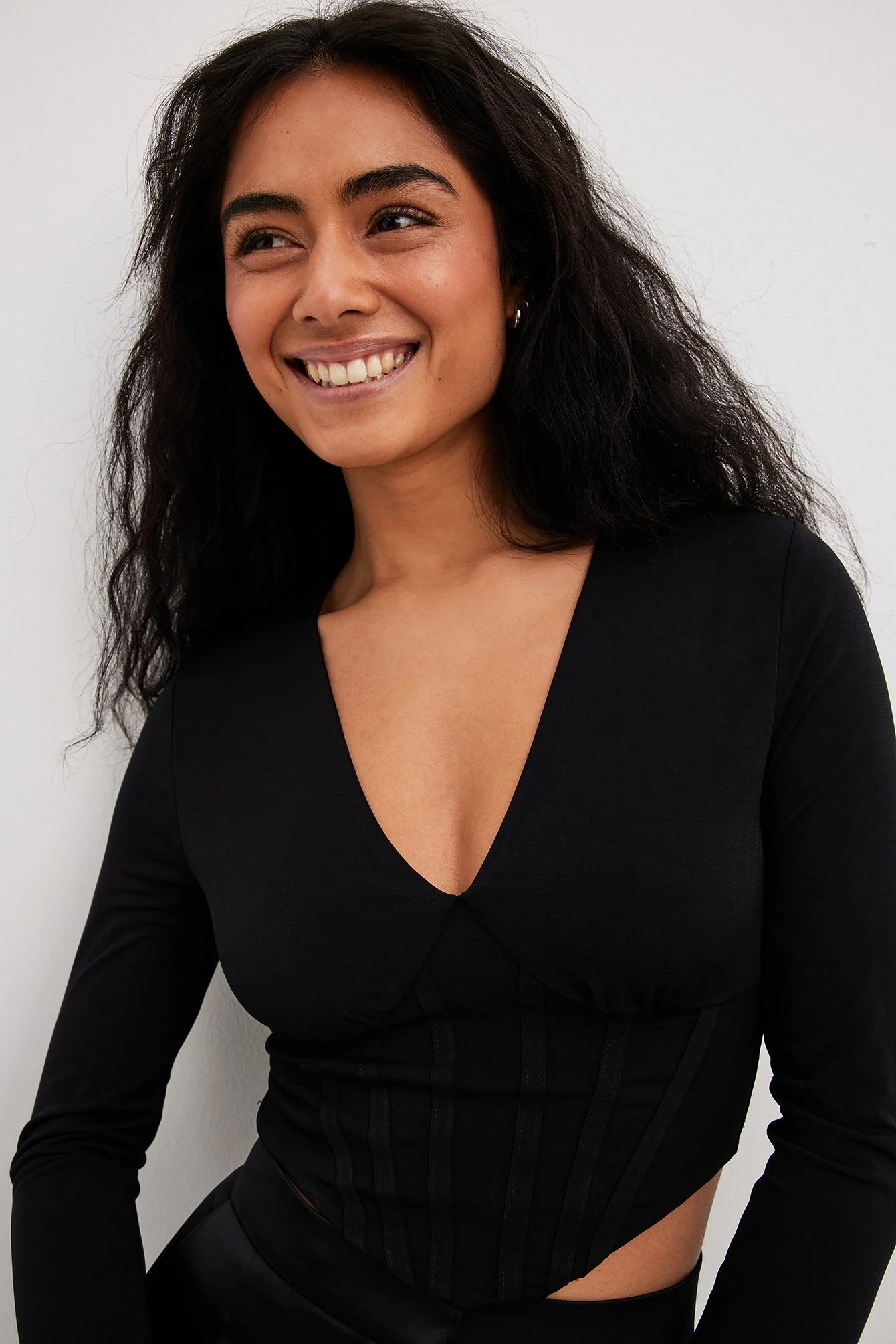 Jersey-Oberteil mit Bustier