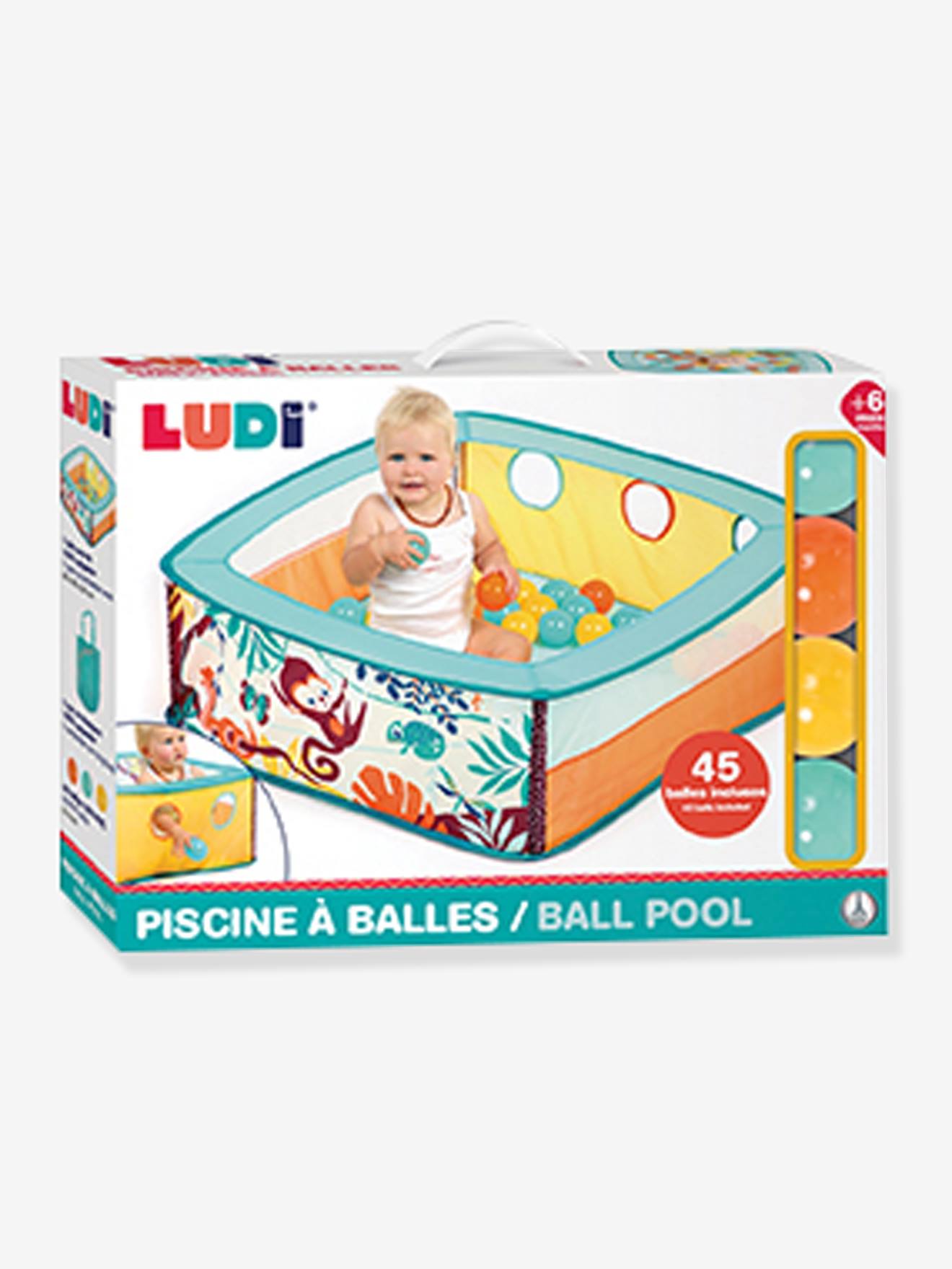 Ludi Baby Bällebad DSCHUNGEL LUDI - mehrfarbig