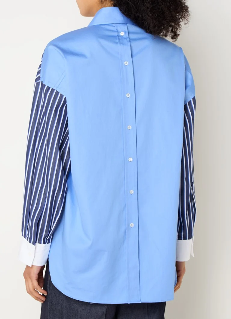 Camicia a righe Sandro con taschino sul petto