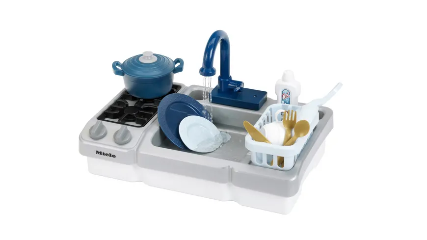 Theo Klein 7166 Miele - Spüle mit Wasserfunktion und Kochfeld
