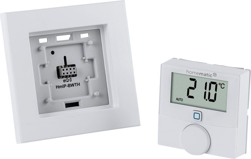 Homematic IP Heizkörperthermostat Wandthermostat mit Schaltausg. für Markenschalter (150628A0)
