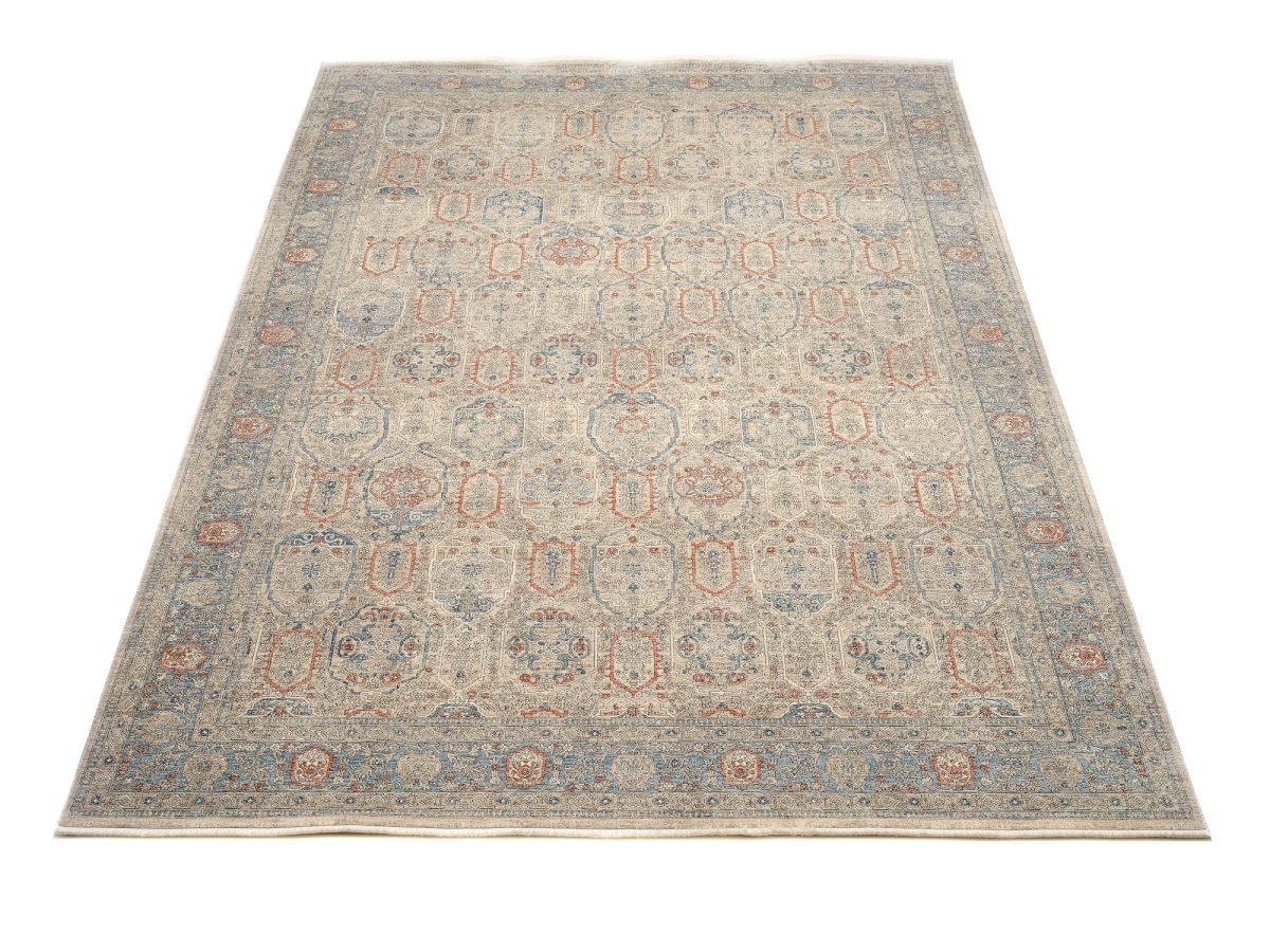 Webteppich Maharaja Hellgrau-Natur 160 x 230 cm
