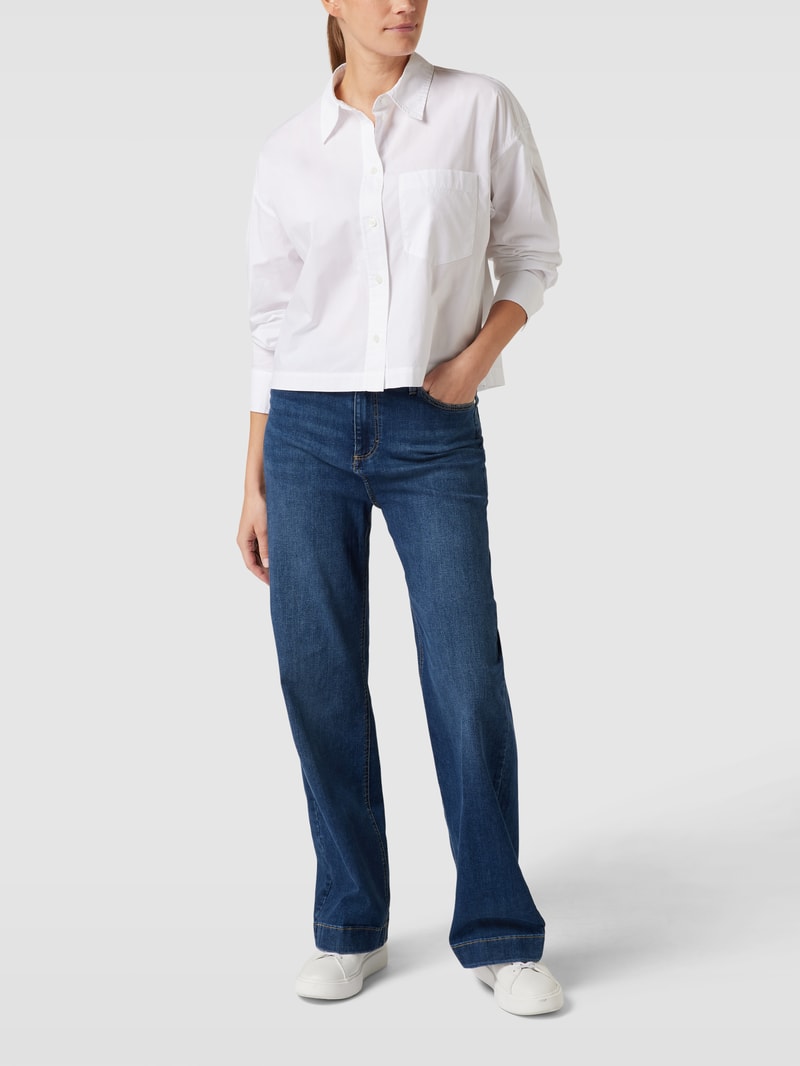 Relaxed Fit Jeans mit Label-Patch in blau