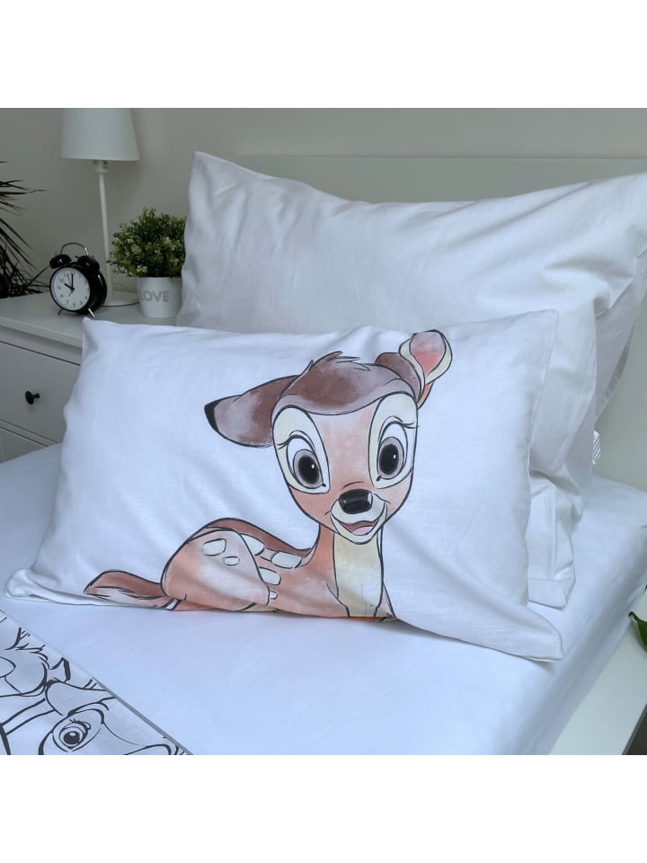 Disney 2-tlg.Set: Kinderbettwäsche Disney Klassik Bambi in Weiß günstig kaufen 100