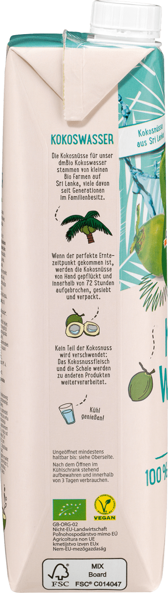 Kokoswasser, natur, 1 l