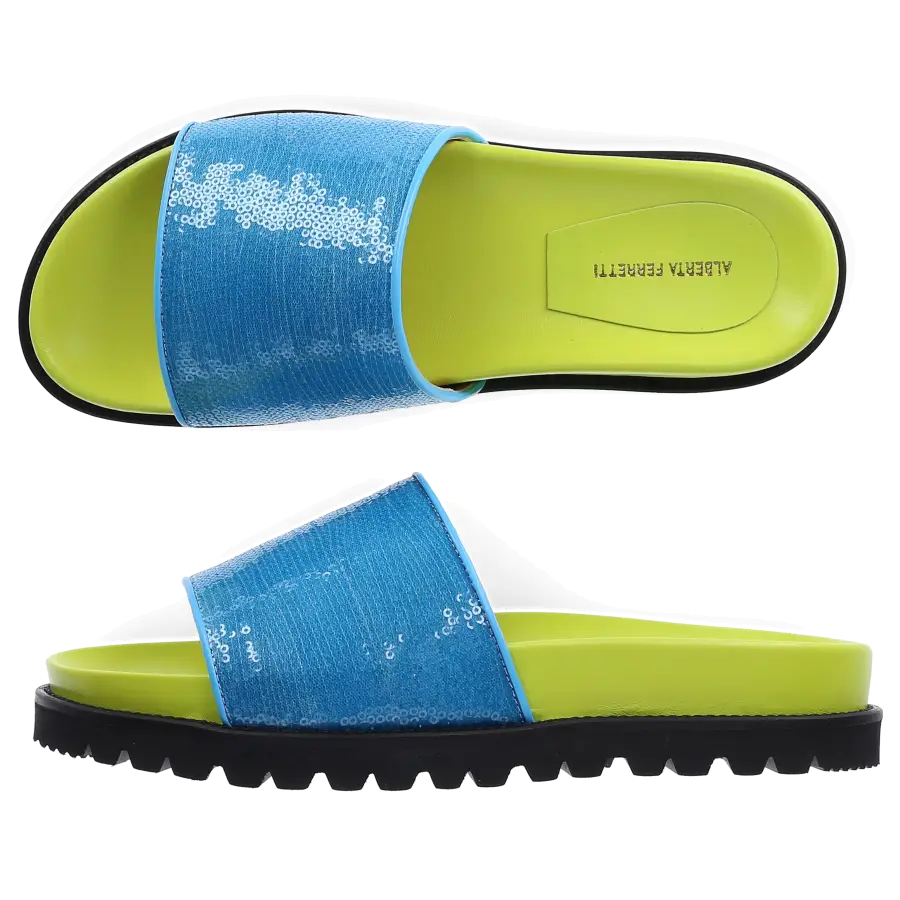 Alberta Ferretti - Badeschuhe 28014 Gummi - blau