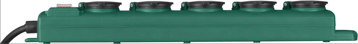 Brennenstuhl 1159910215 Super-Solid SL 554 DE IP54 Hagekontakt 5-veis 5m H07RN-F 3G1.5