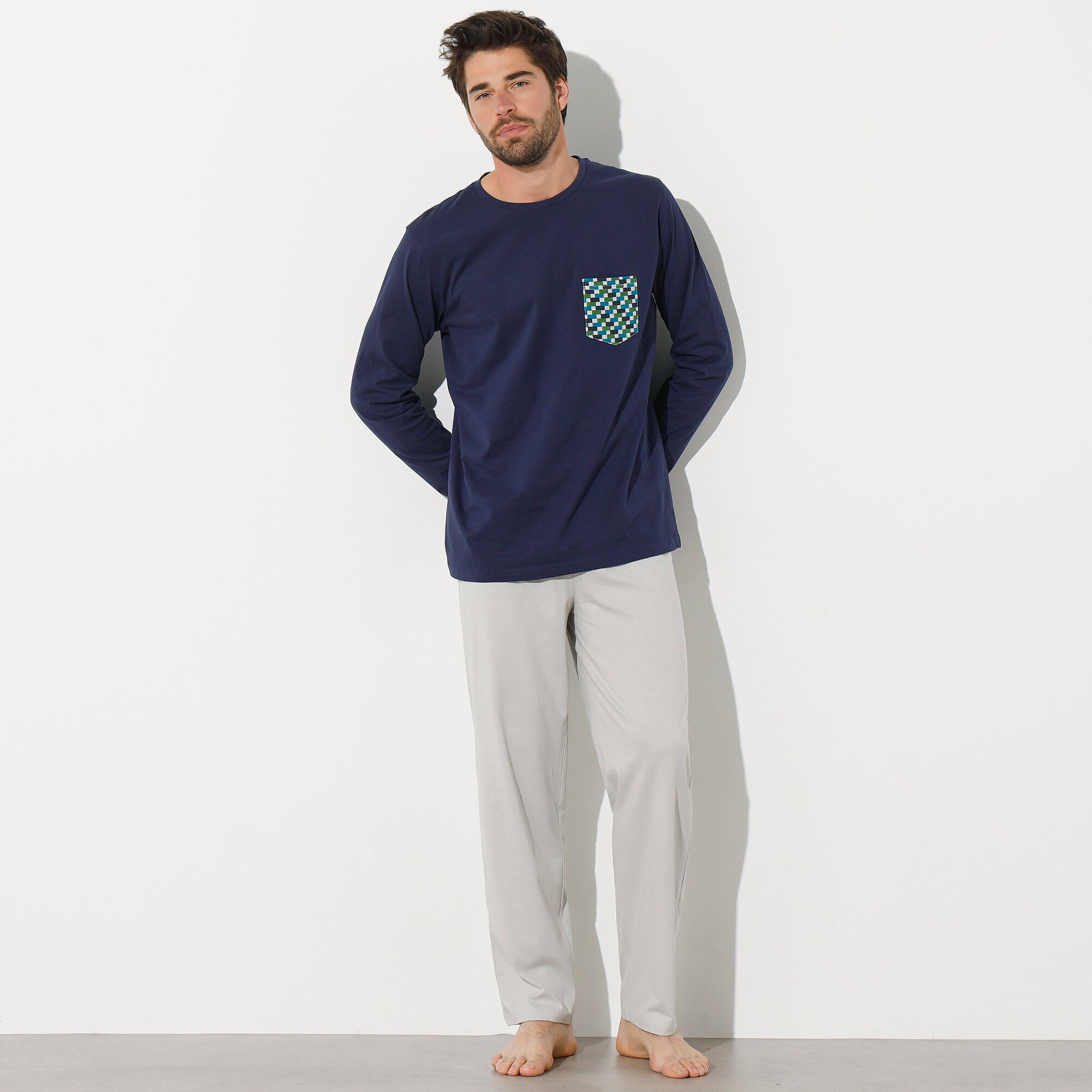 Pantalon pyjama gris