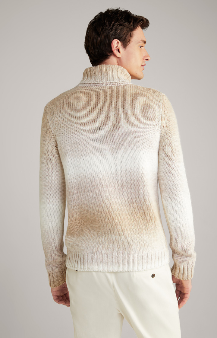 Rollkragenpullover Bores in Beige meliert