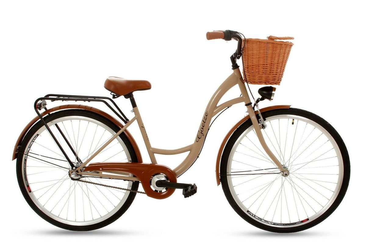 T&Y Trade Cityrad 26 Zoll Kinder Mädchen Damen City Fahrrad Bike Rad NEXUS CLASSIC Capc, 3 Gang Shimano, Nabenschaltung, Rücktritt, Gepäckträger, Licht, 3 Nexus Gang, Seitenständer, Korb