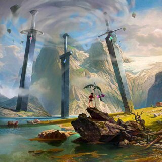 Luna swords - Mousepad