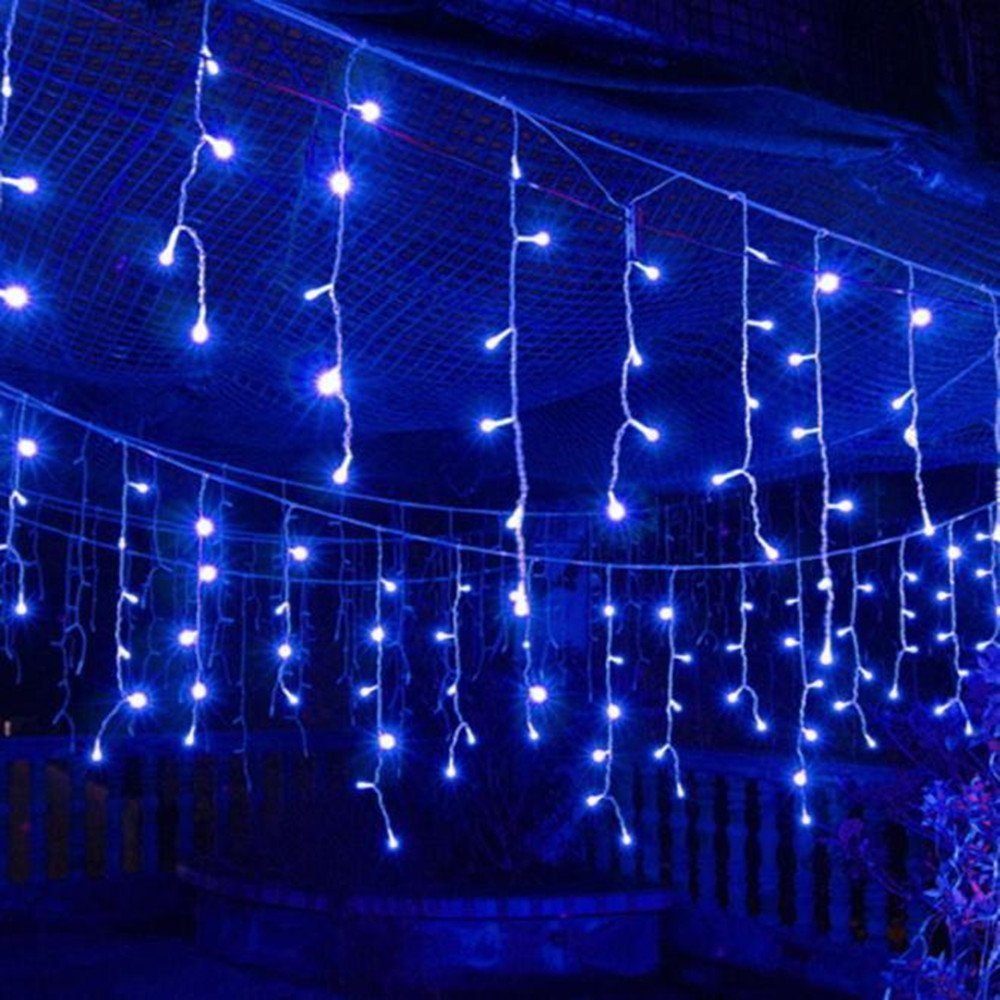 LETGOSPT Lichterkette LED Lichterkette, 200/500/1000 LED mit EU stecker Lichterkettenvorhang, Fensterleuchten mit 8 Modi IP44 Wasserfest