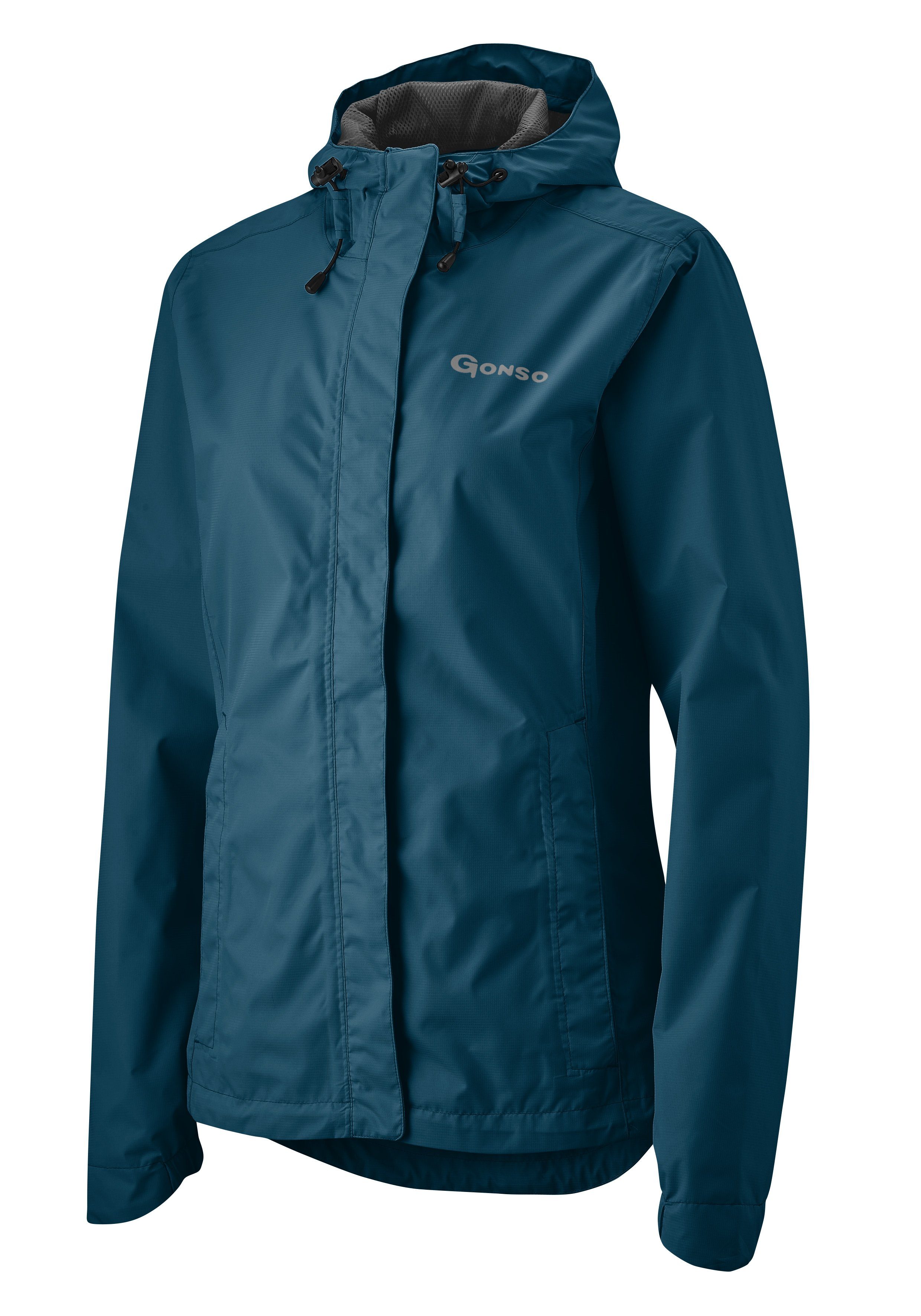 Gonso Fahrradjacke Sura Light Damen Regenjacke wind- und wasserdicht, Radjacke mit Kapuze