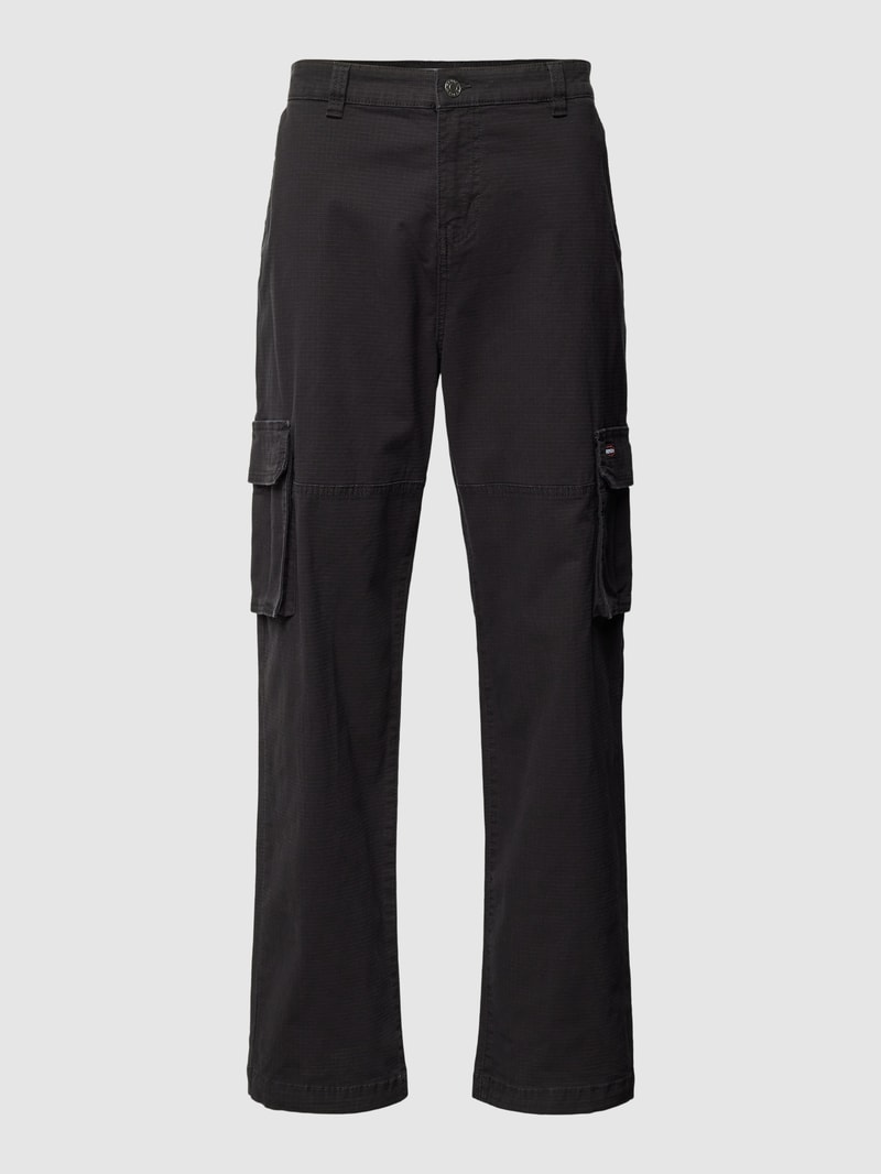 Cargohose mit Label-Detail in schwarz