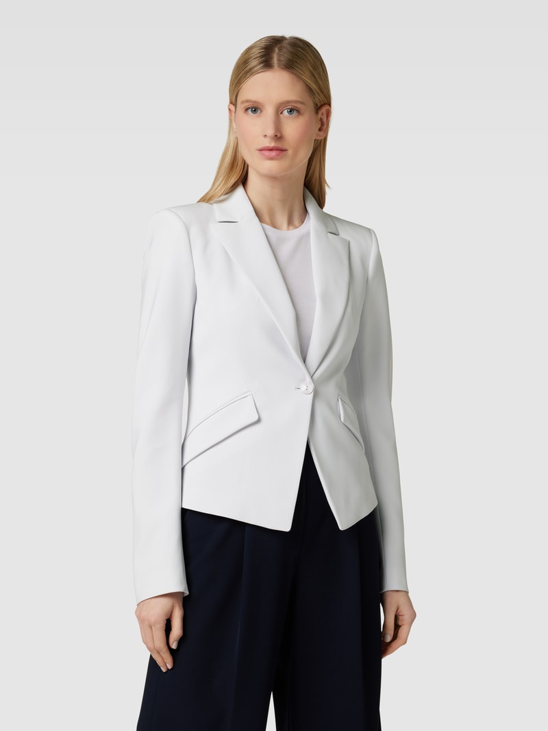 Blazer mit Reverskragen in hellgrau