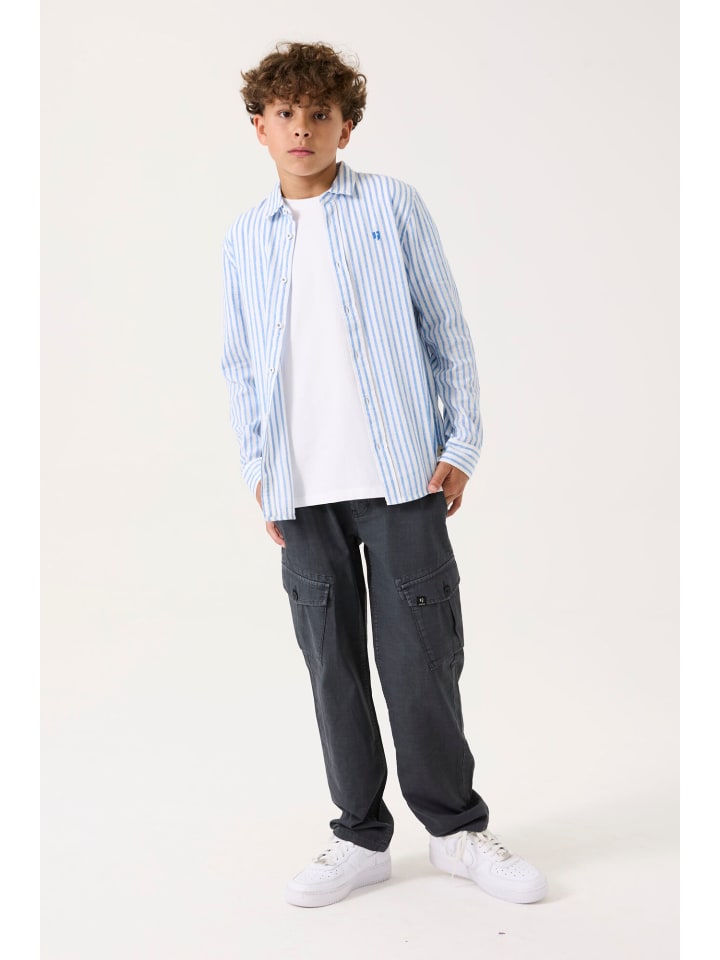 Garcia Langarmhemd festlich in stripe blue günstig kaufen