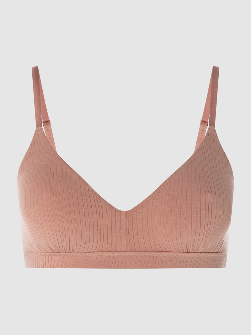 Bralette mit verstellbaren Trägern in hellbraun