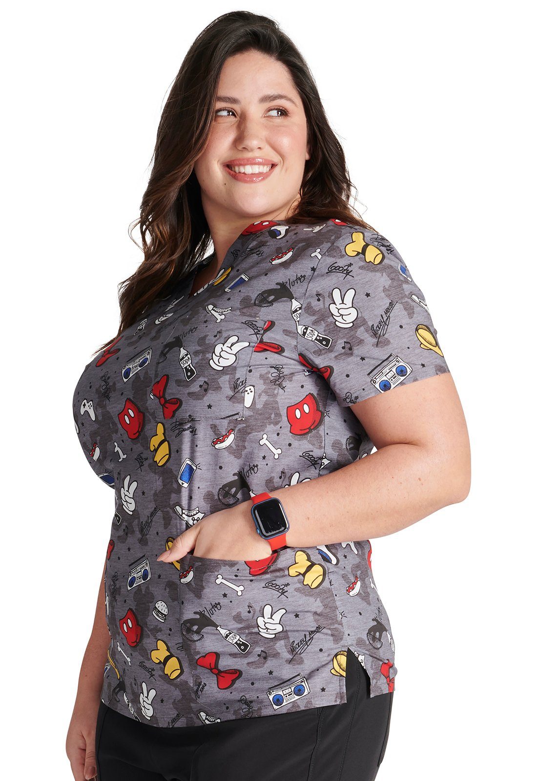 Cherokee Funktionsbluse Bunt bedruckter Damen Kasack 