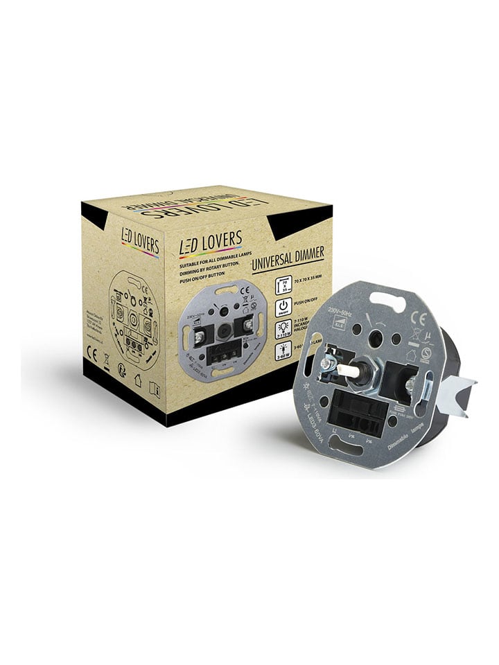 Lifa Living LED-Dimmer in Silber - (B)7 x (H)7 x (T)3,5 cm günstig kaufen onesize