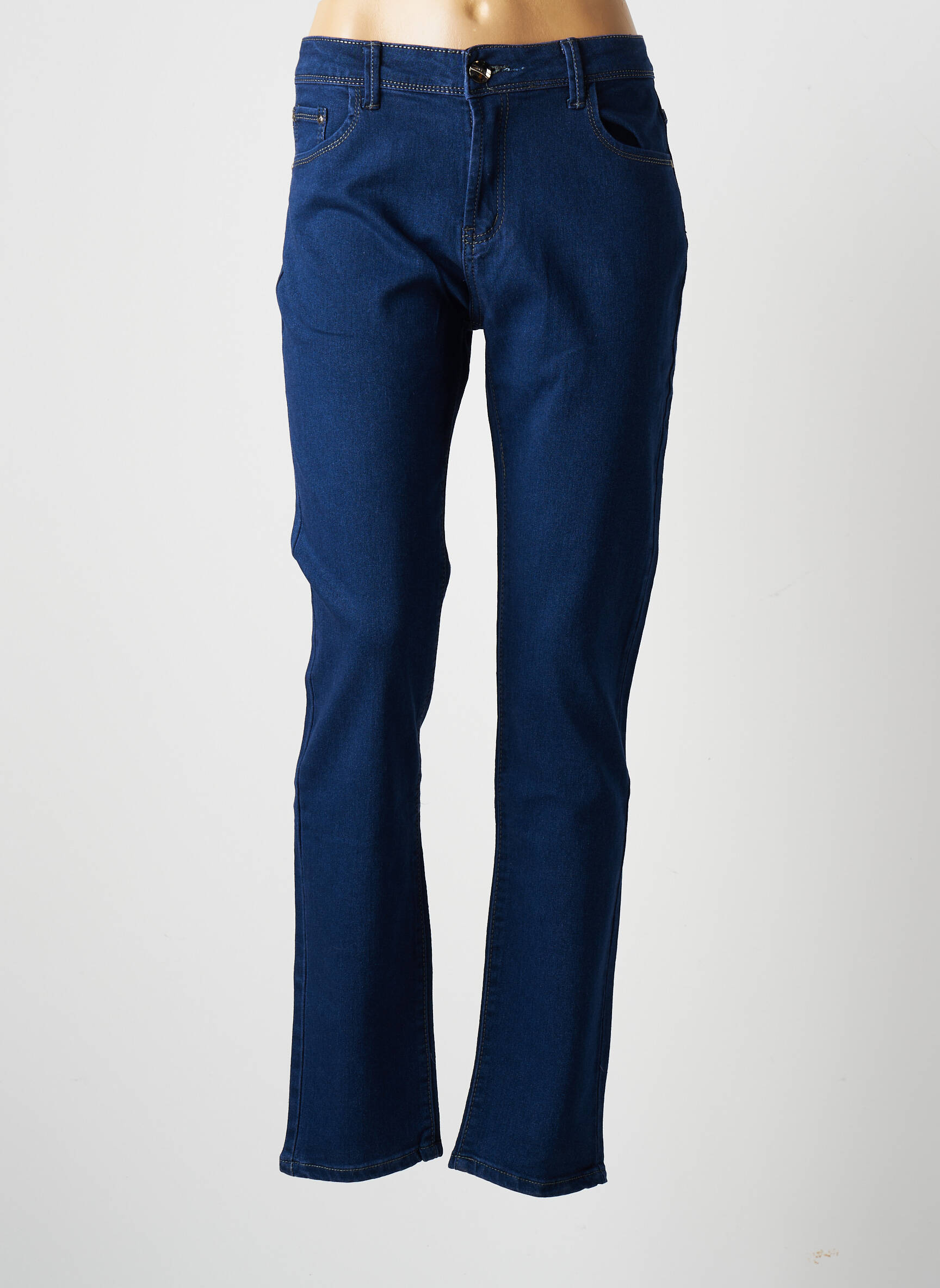 X Max Jeans Coupe Slim Femme couleur bleu