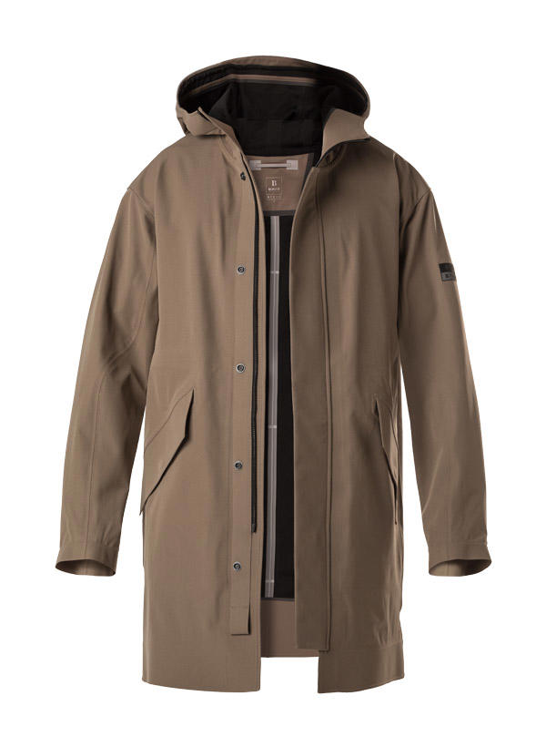 BOGGI MILANO, Funktionsparka, Mikrofaser ungefüttert, taupe