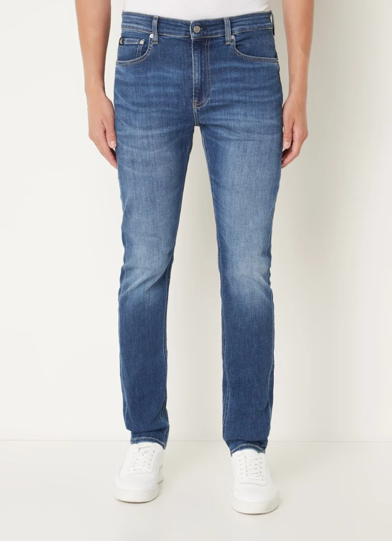 Calvin Klein slim fit jeans med sidelommer