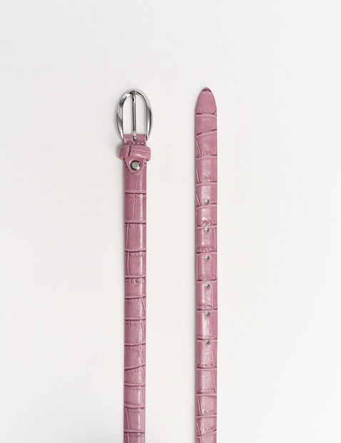 Ledergürtel mit Kroko-Optik