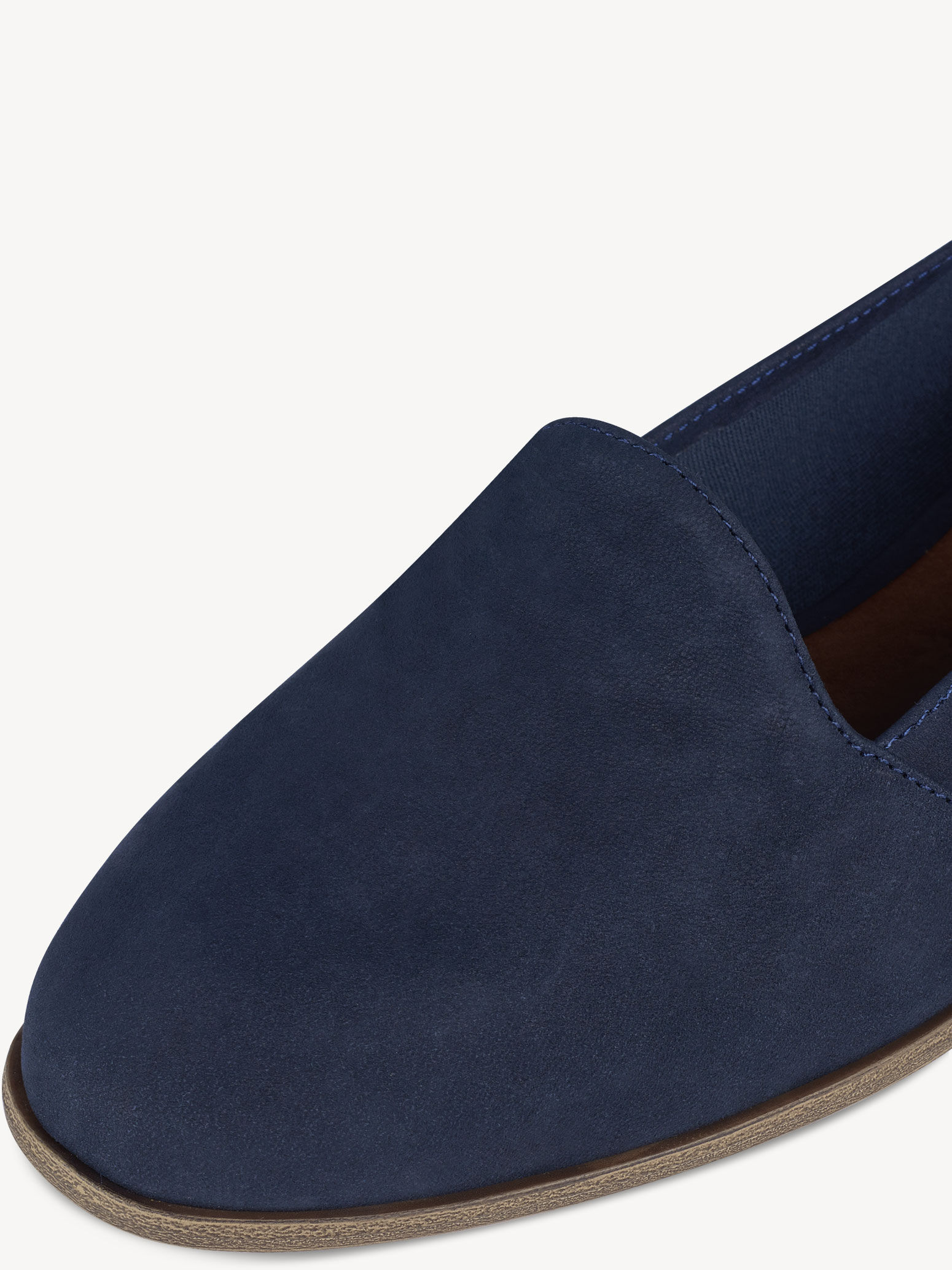 Slipper en cuir - bleu