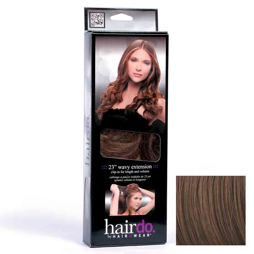 Hairdo Haarteil Clip in Wavy Extension R10 Chesnut 55cm